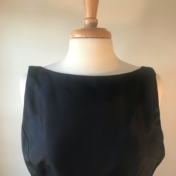 Vintage Gunne Sax Jessica McClintock Backless 80s Dress Goth Black NWT, Rosettes - Picture 7 of 16